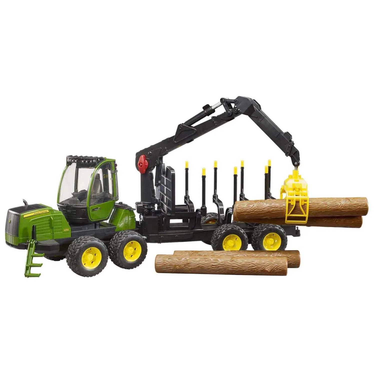 Bruder John Deere 1210E Forwarder met Boomstammen en Grijper 1:16 Sale