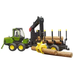Bruder John Deere 1210E Forwarder met Boomstammen en Grijper 1:16 Sale