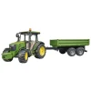 John Deere Tractor 5115 M Met Aanhanger 1:16>Bruder Sale