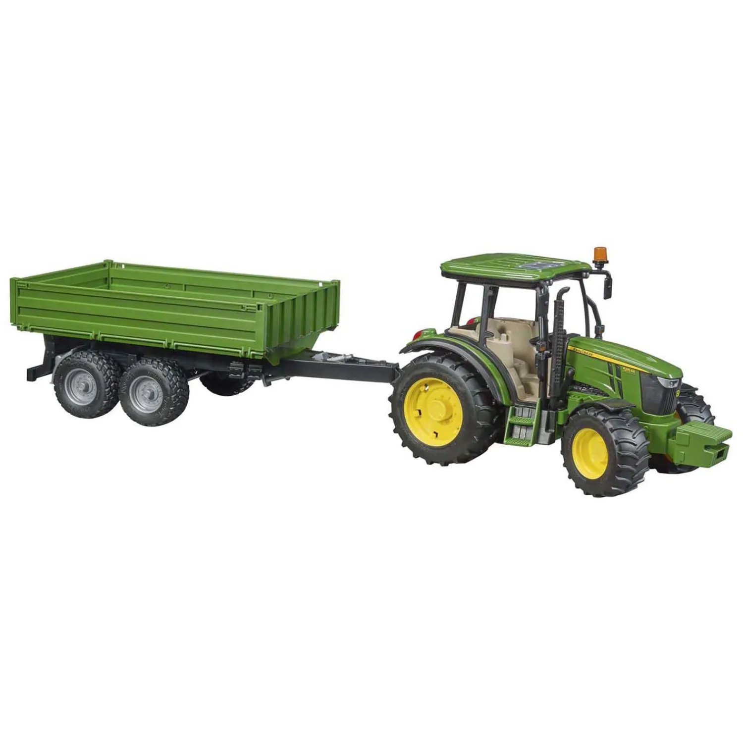 John Deere Tractor 5115 M Met Aanhanger 1:16>Bruder Sale