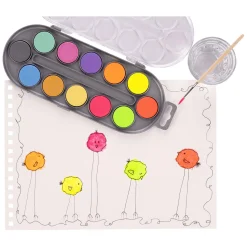 Bruynzeel Kids Waterverf Set Van 12 metallic & Neon Kleuren Clearance