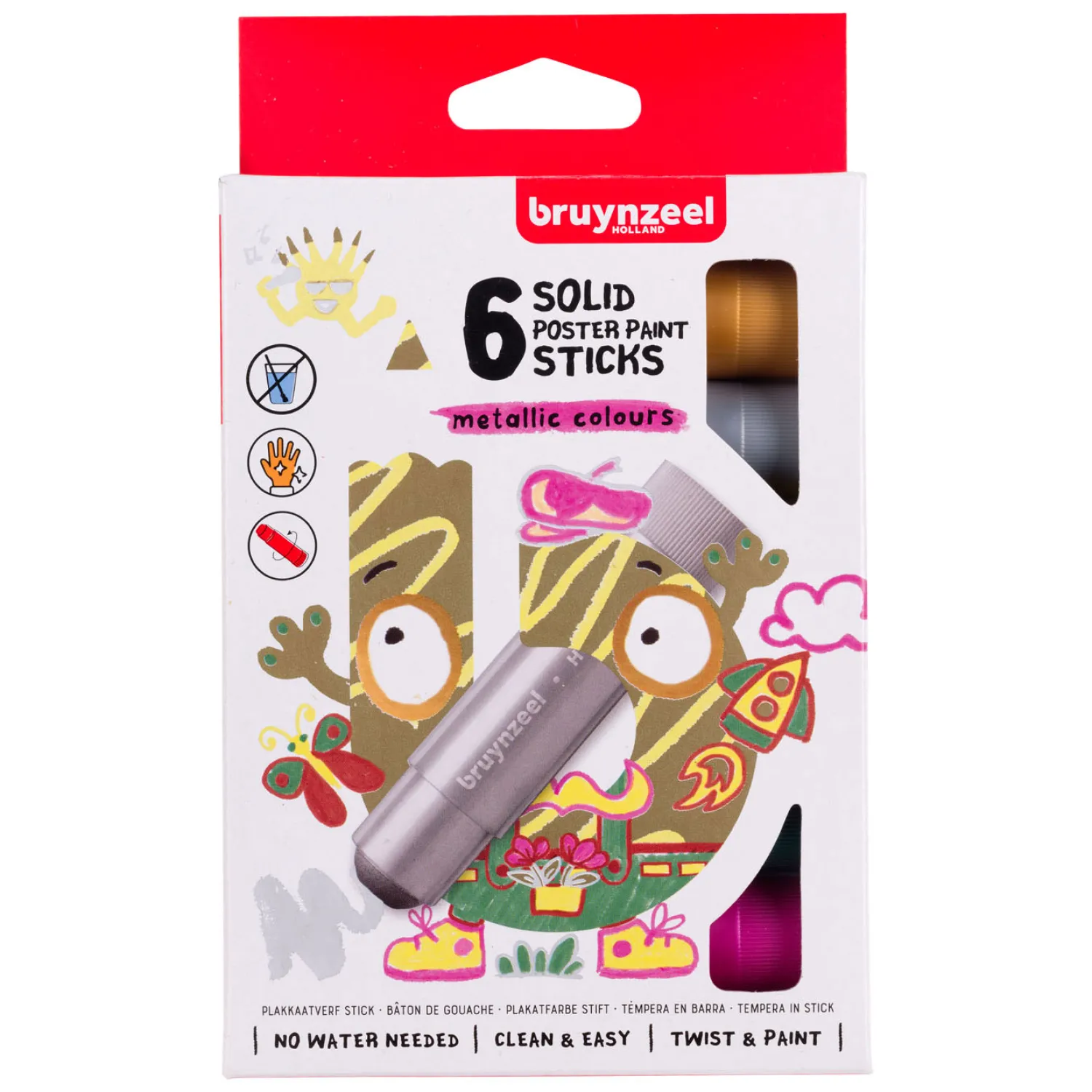 Plakkaatverf Sticks Metallic, 6st.>Bruynzeel Hot