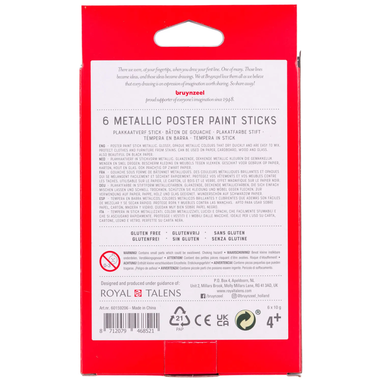 Plakkaatverf Sticks Metallic, 6st.>Bruynzeel Hot