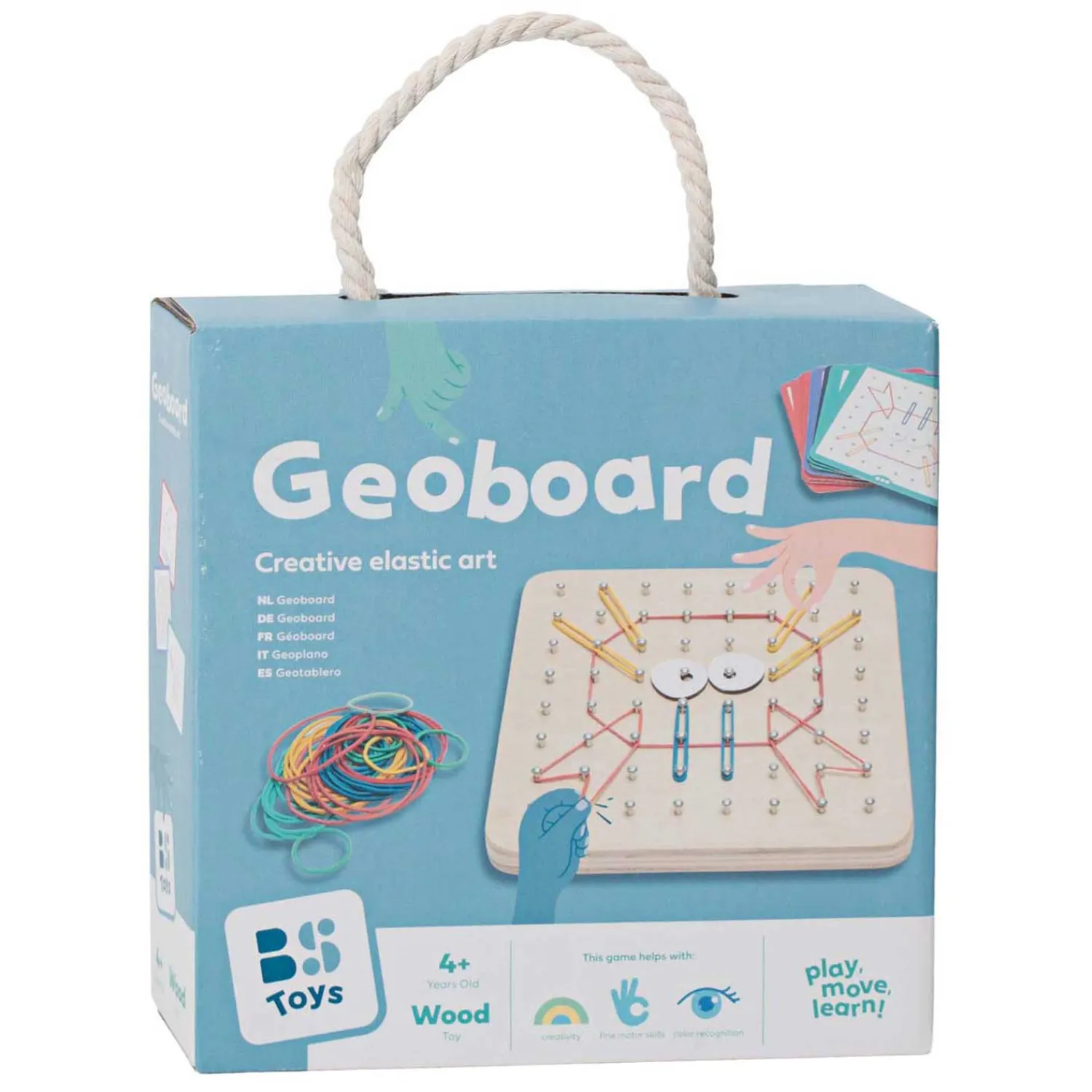 Geobord Hout - Kinderspel-BS Toys Online