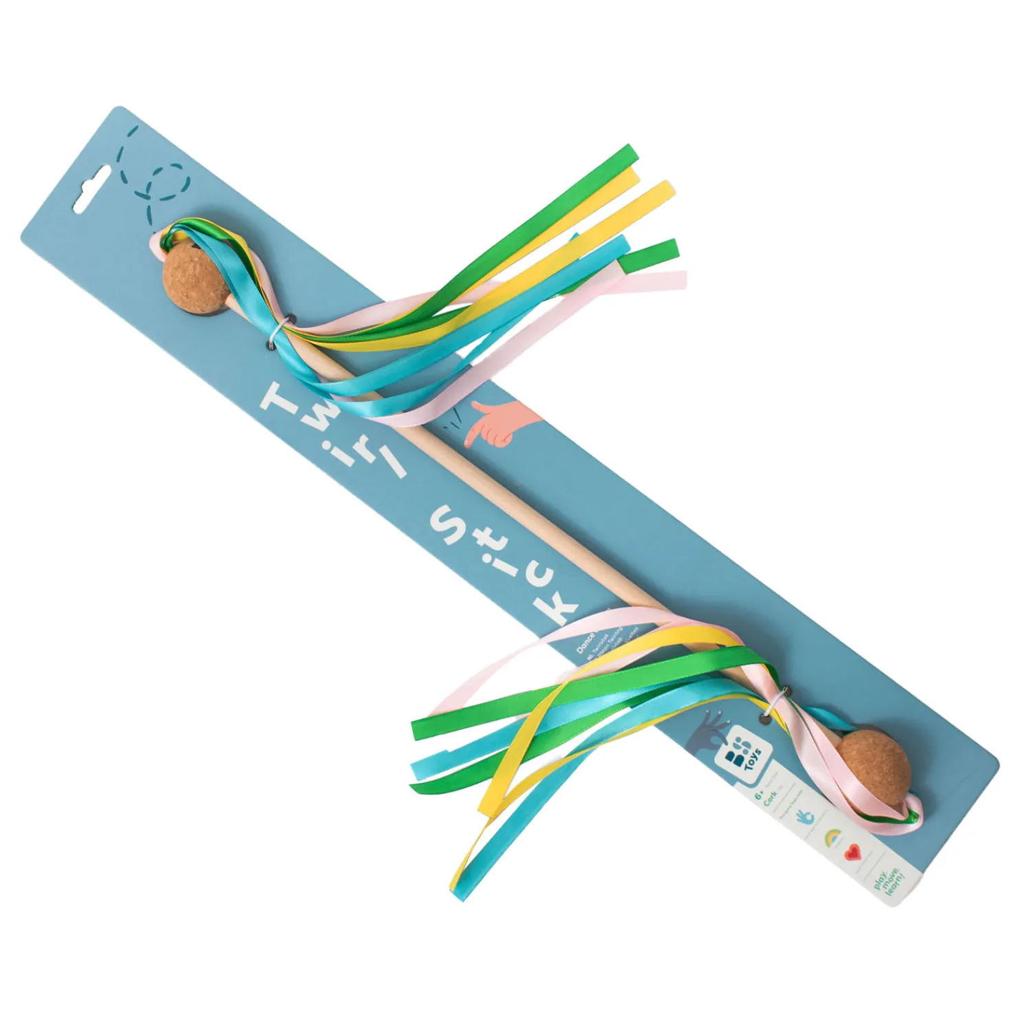 BS Toys Houten Draaistok met Lint Sale