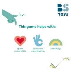 BS Toys Houten Draaistok met Lint Sale