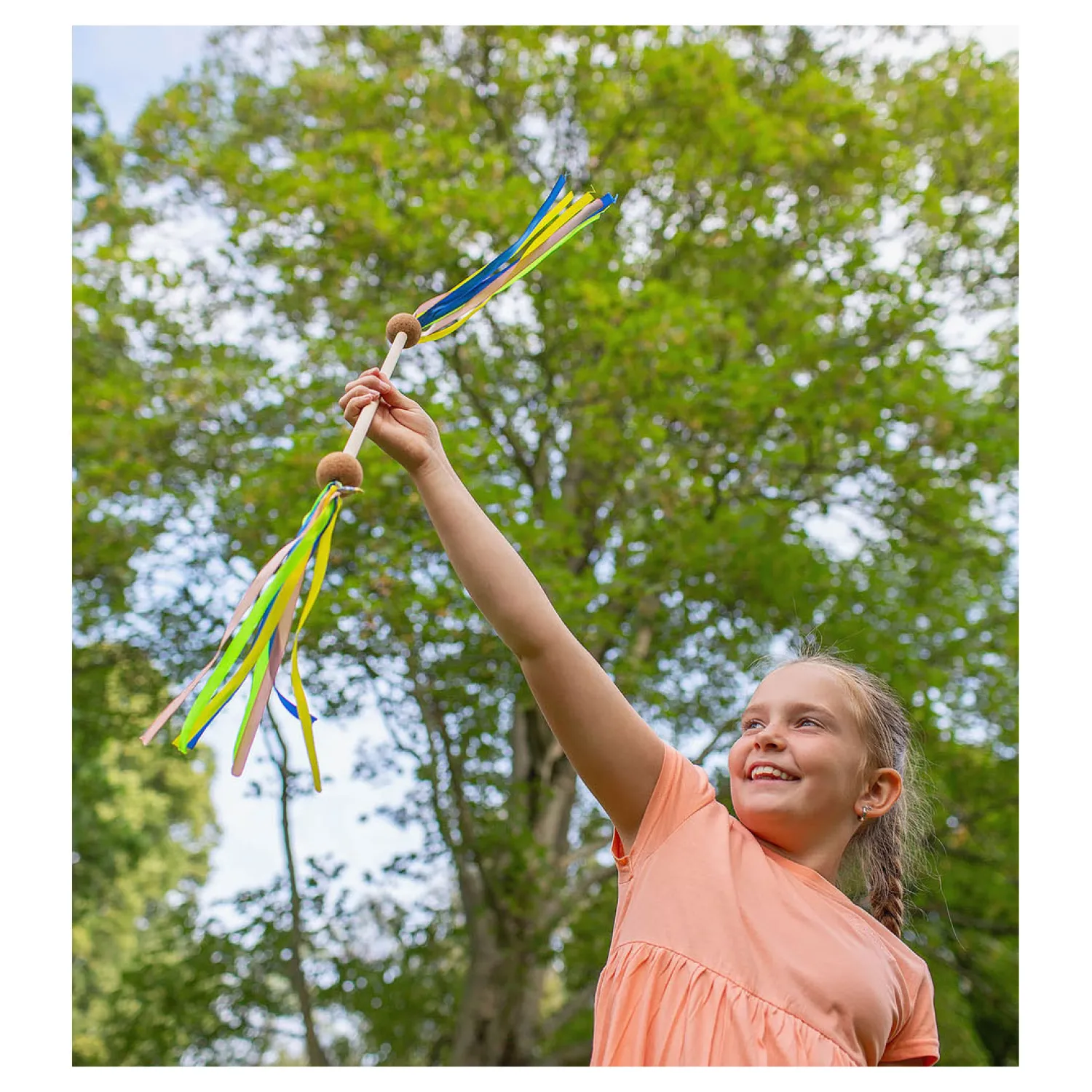 BS Toys Houten Draaistok met Lint Sale