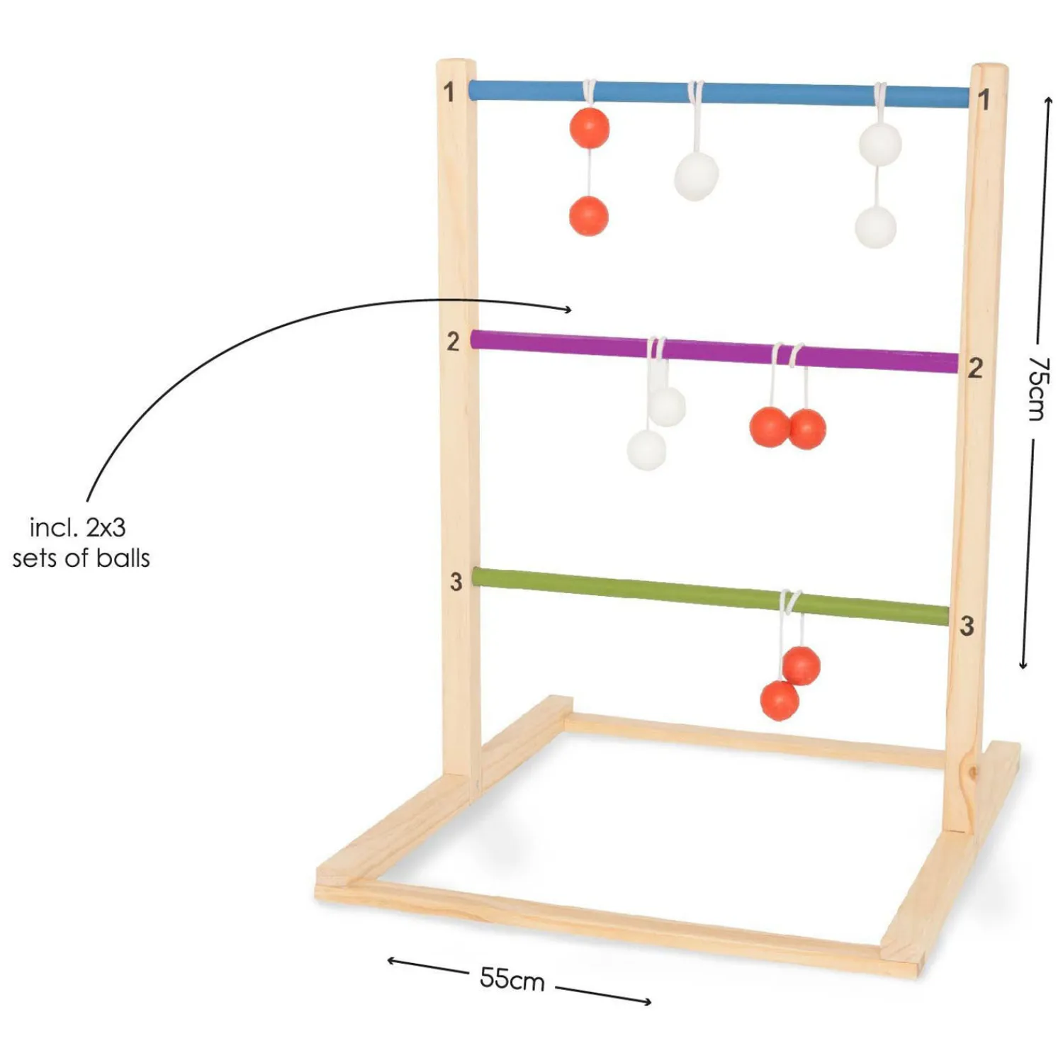Houten Ladderspel Werpspel, 7dlg.-BS Toys Best