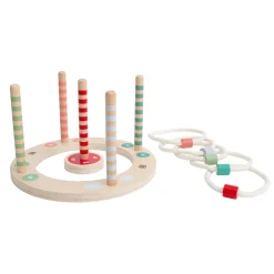 BS Toys Houten Ringwerpspel met Strepen, 7dlg. New