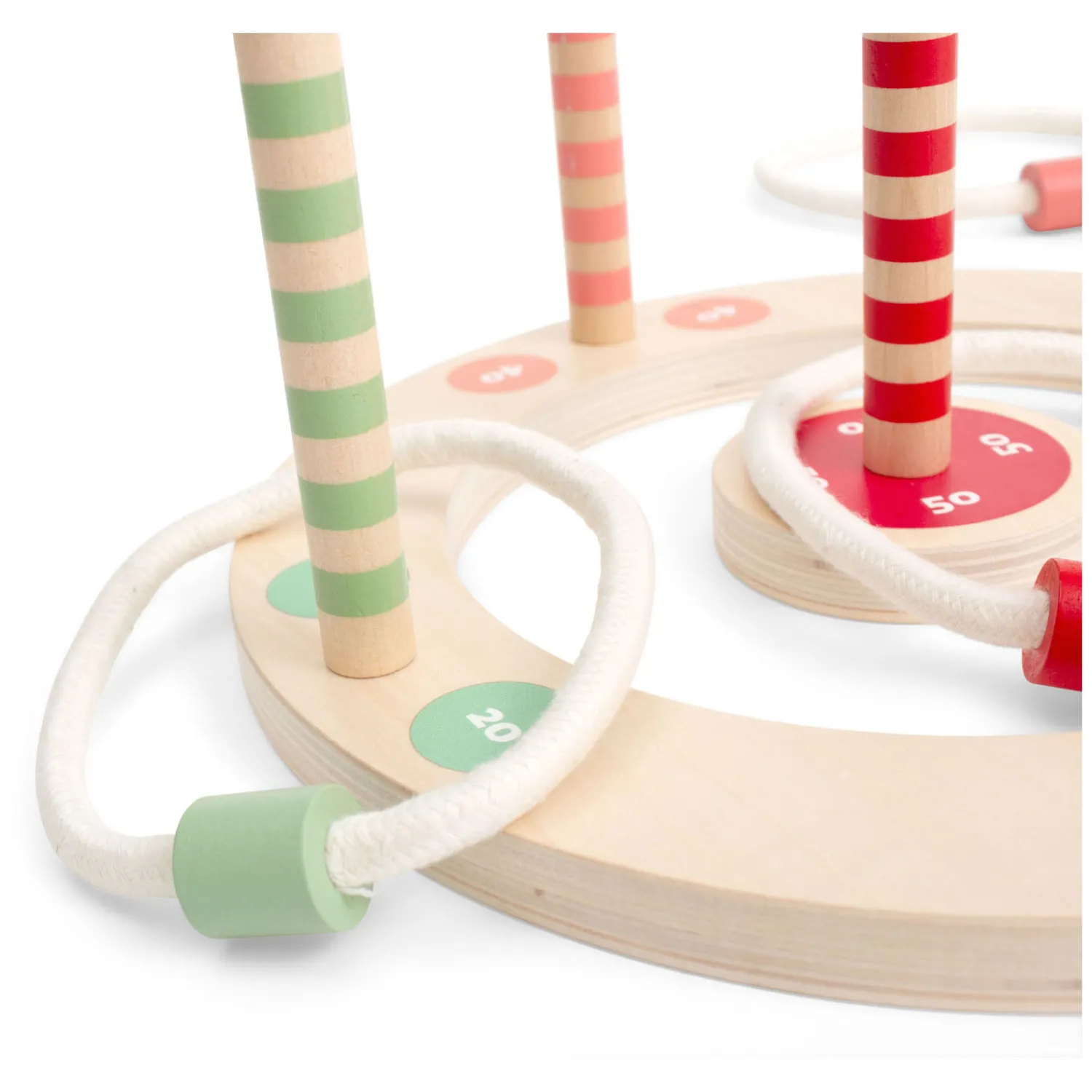 BS Toys Houten Ringwerpspel met Strepen, 7dlg. New