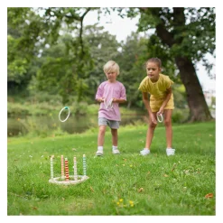 BS Toys Houten Ringwerpspel met Strepen, 7dlg. New