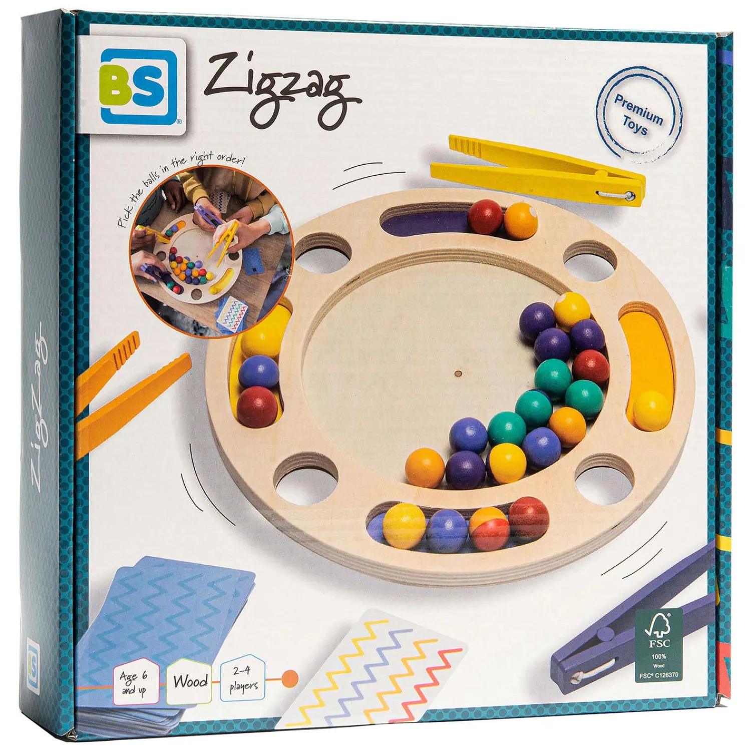 BS Toys Zigzag Hout - Kinderspel Clearance