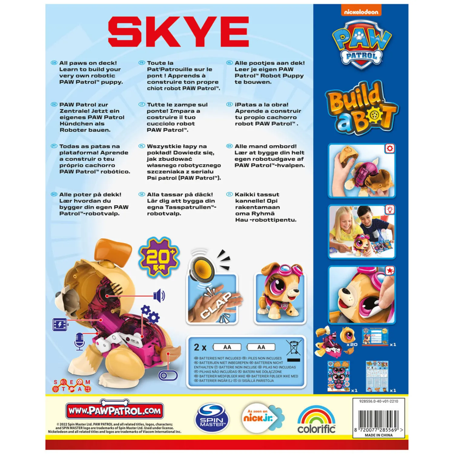 Goliath Games Build a Bot PAW Patrol Skye - Interactieve Robot New