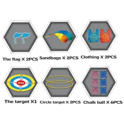 Buitenactiviteiten Spellen 3in1 Hot