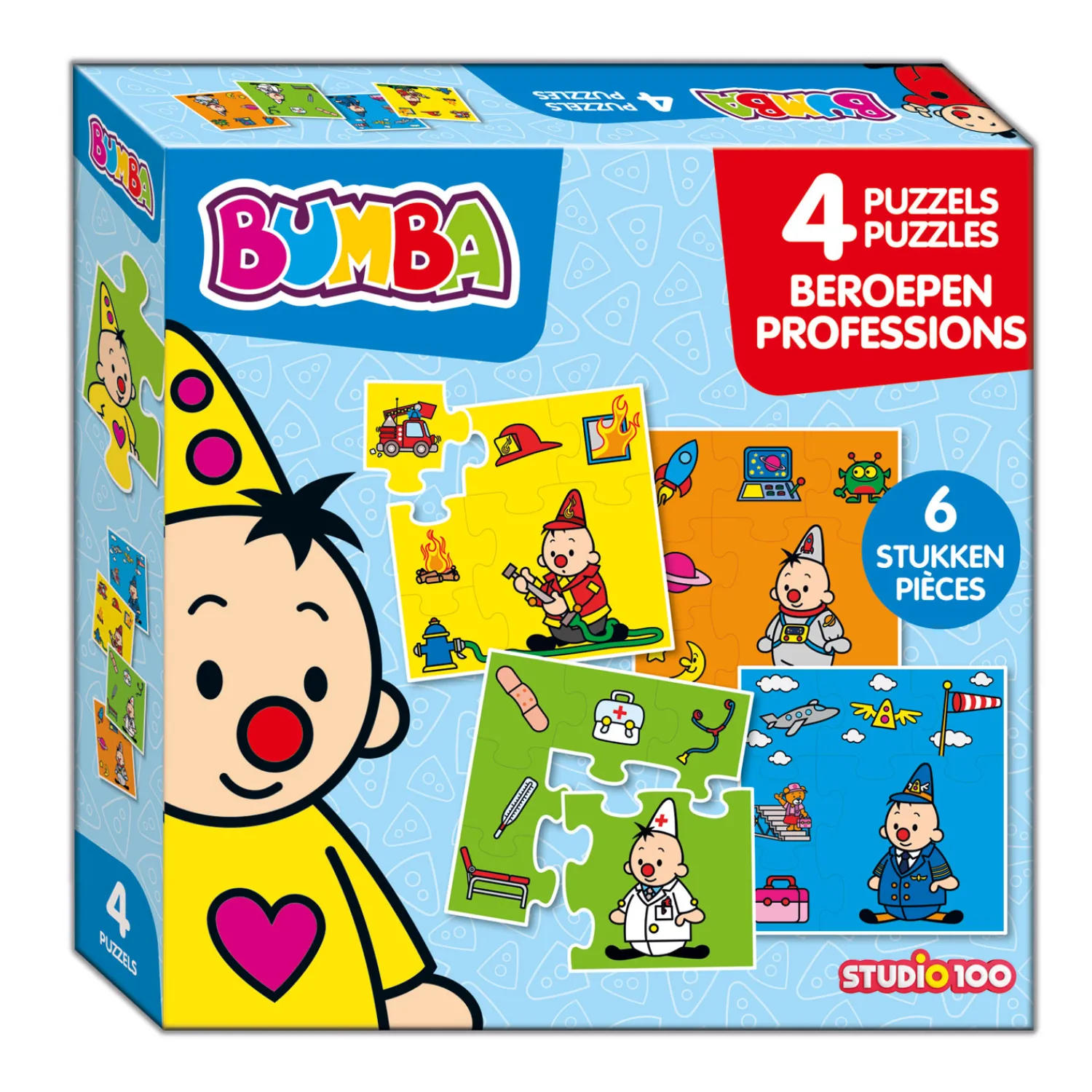 Studio 100 Bumba Puzzel Beroepen, 4in1 Clearance