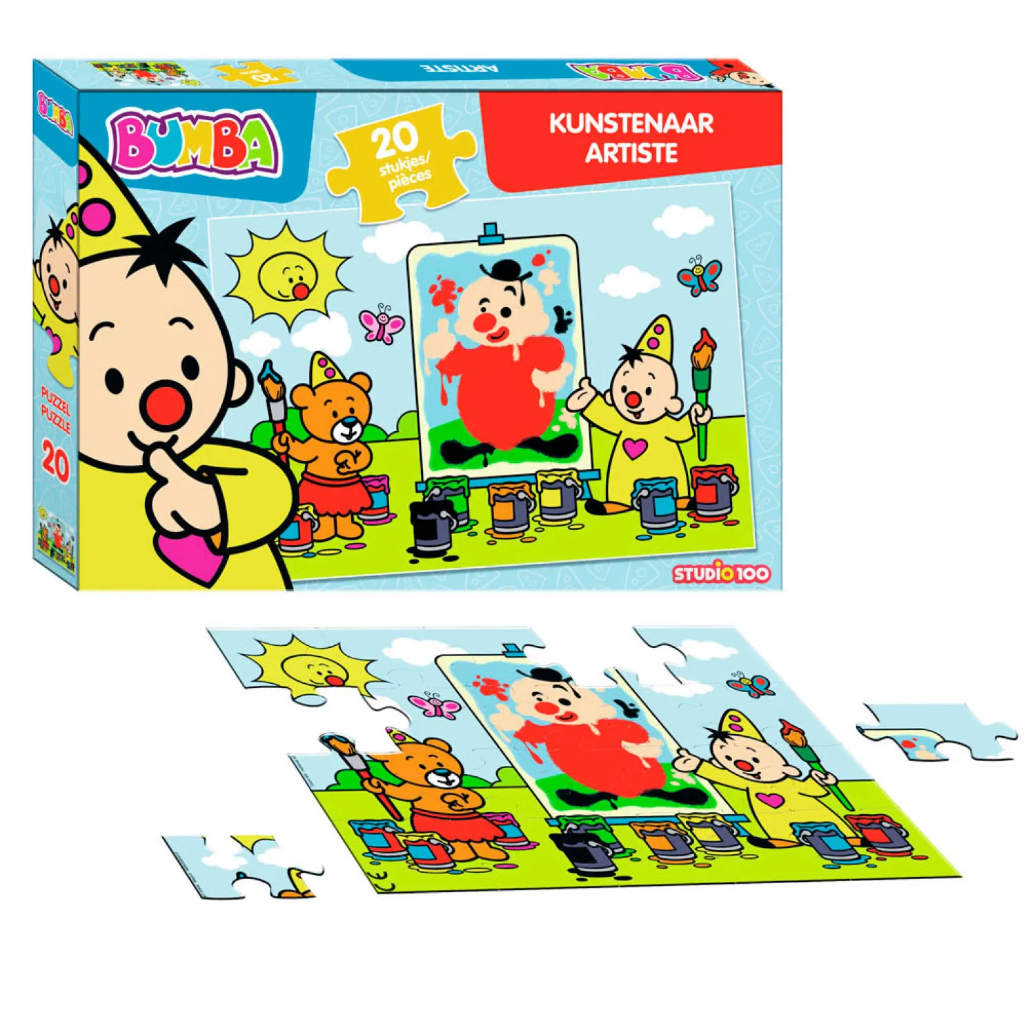 Studio 100 Bumba Puzzel Kunstenaar, 20st. New