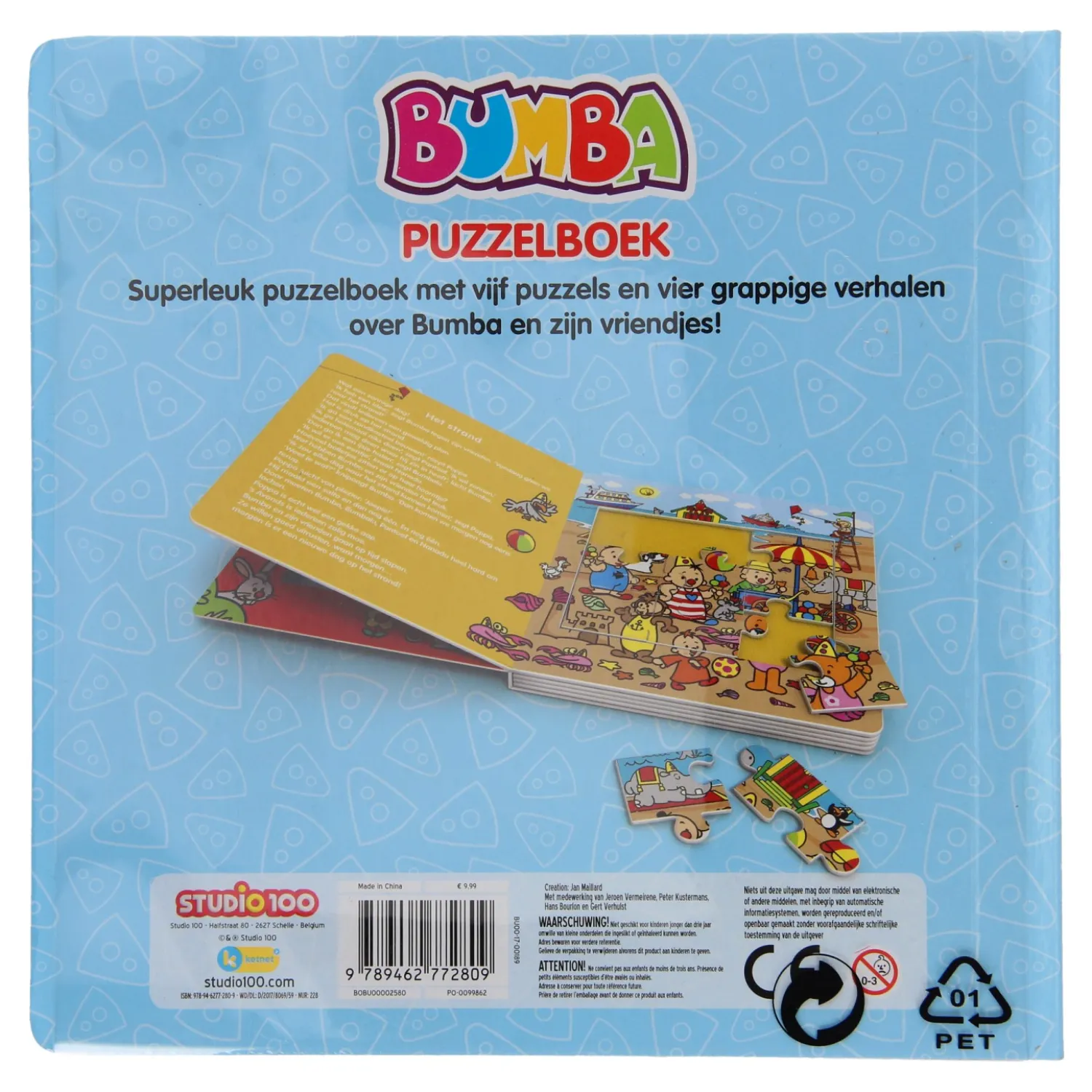 Bumba Puzzelboek met leuke verhaaltjes-Studio 100
