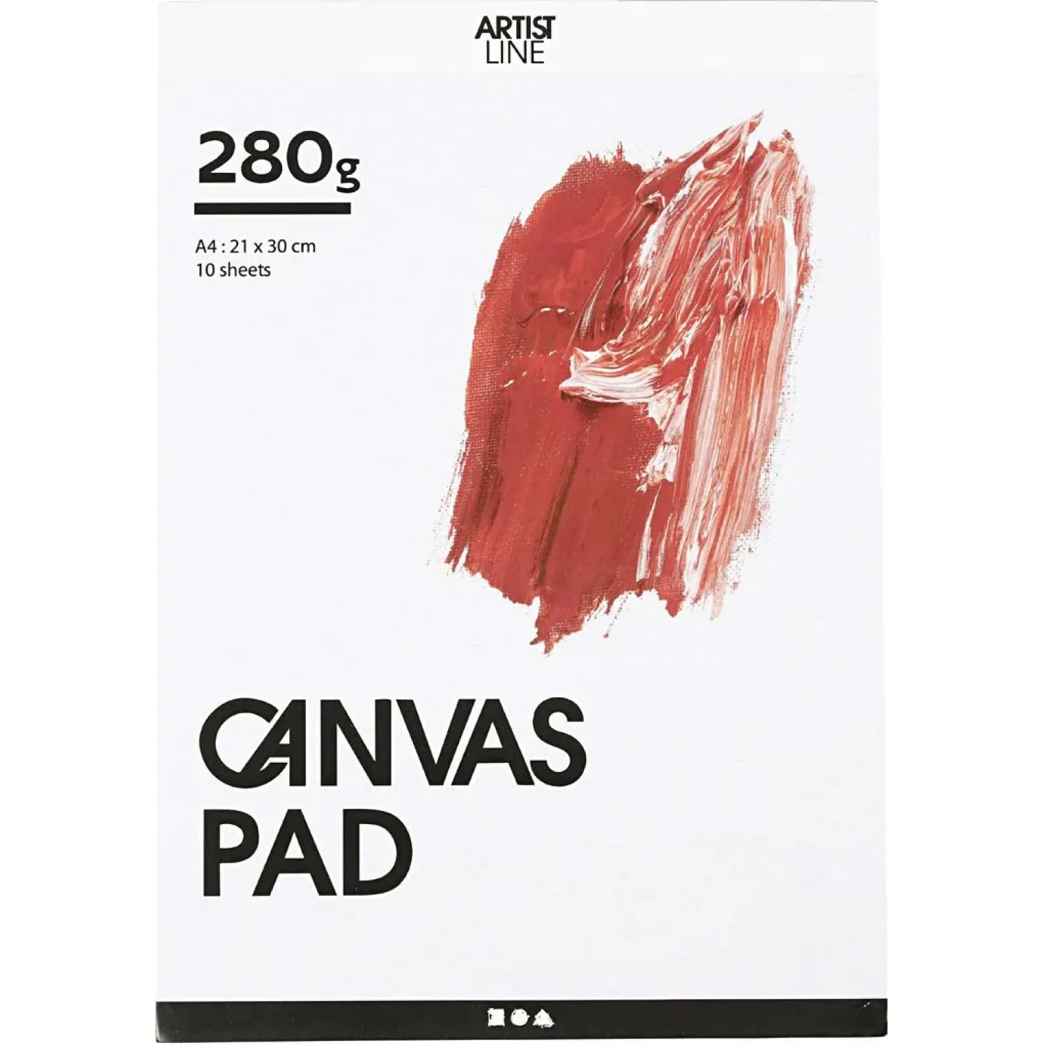 Canvas Blok Wit A4 280gr, 10 Vellen>Creativ Company Online