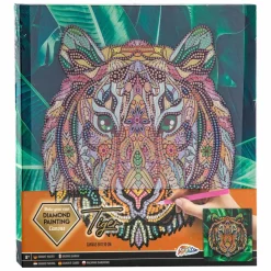Canvas Diamond Painting Tijger, 30x30cm-Grafix Online
