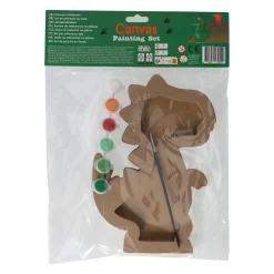 Canvas Schilderen - Dino - incl Penseel en 6 kleuren verf><noscript><img width=
