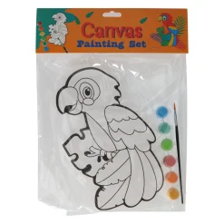 Wins Holland Canvas Schilderen - Papegaai - incl Penseel en 6 kleuren verf Online