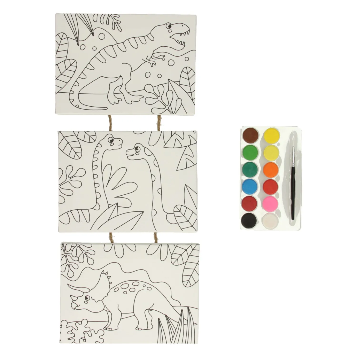 Canvas Schilderijen Aan Touw - Dino, 3st-Wins Holland