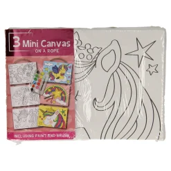 Canvas Schilderset Eenhoorn, set van 3 stuks.-Wins Holland Outlet