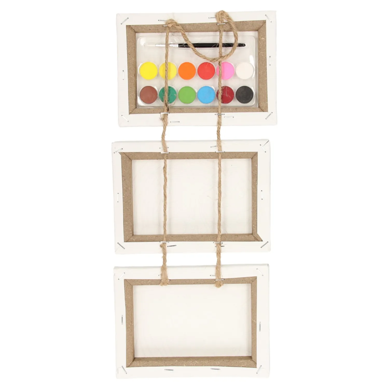 Canvas Schilderset Eenhoorn, set van 3 stuks.-Wins Holland Outlet