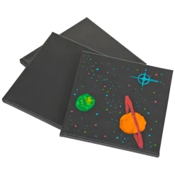 Canvas Zwart 20x20cm, 3st.-Colorations Discount