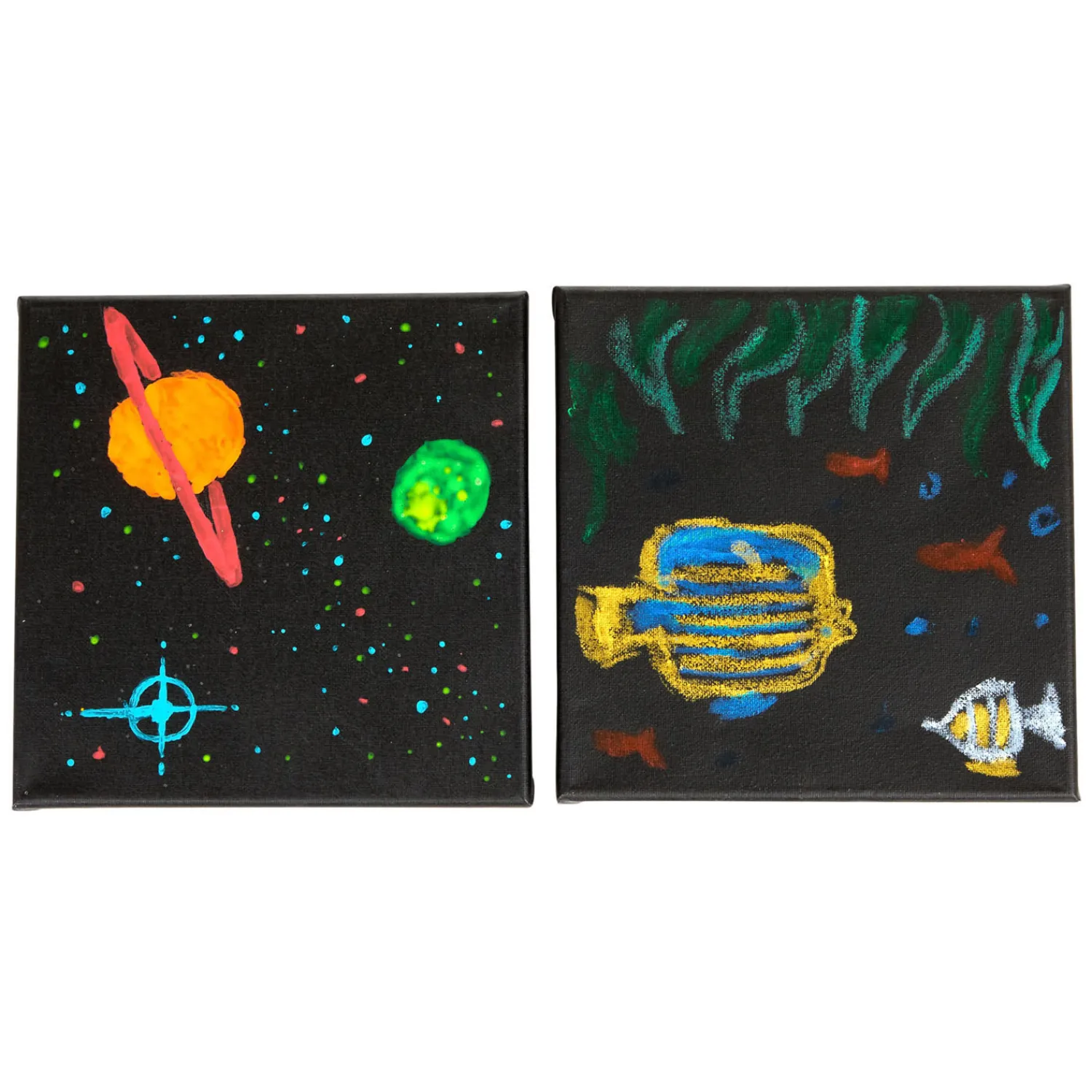 Canvas Zwart 20x20cm, 3st.-Colorations Discount