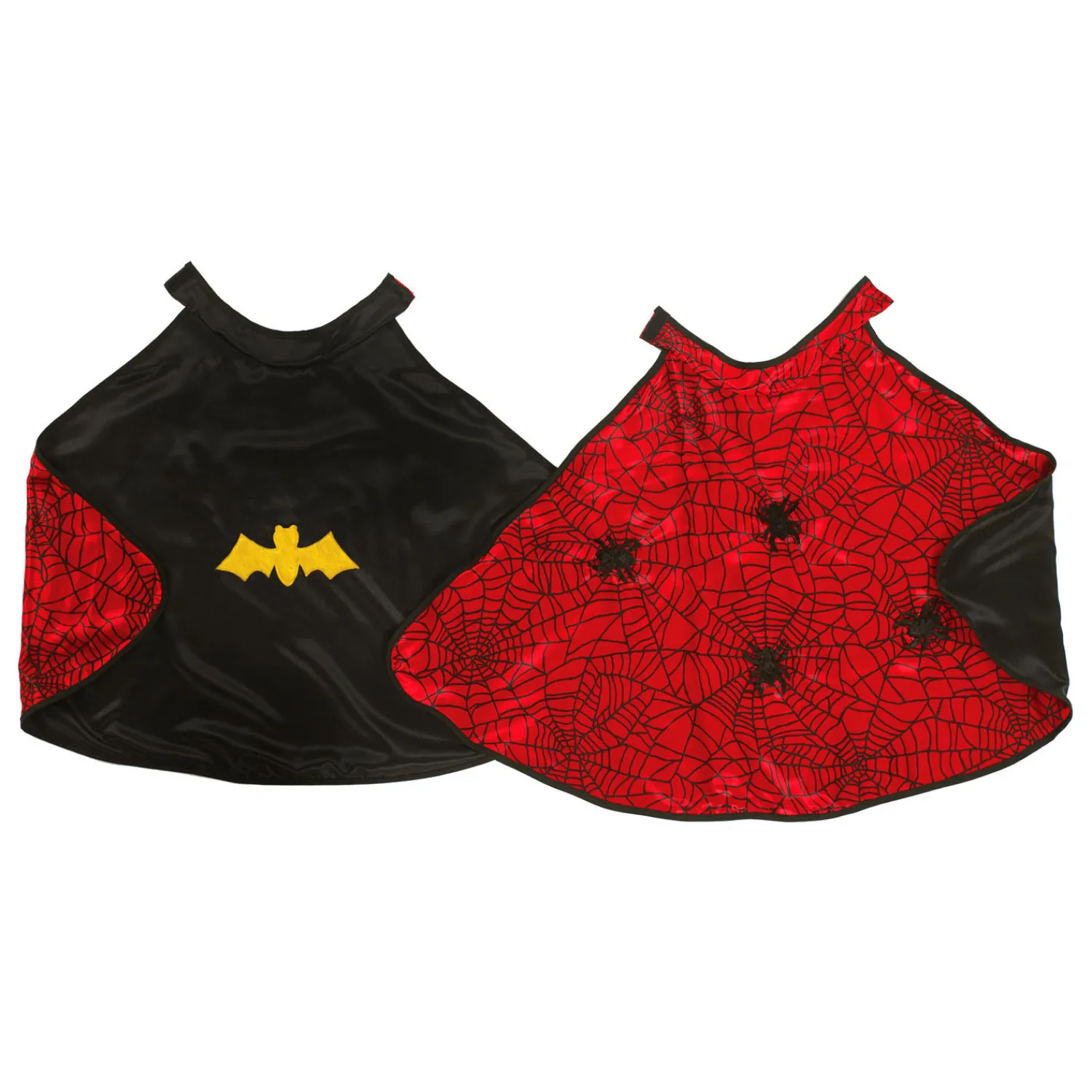 Great Pretenders Cape met Masker Spider/Bat, 4-6 jaar Hot