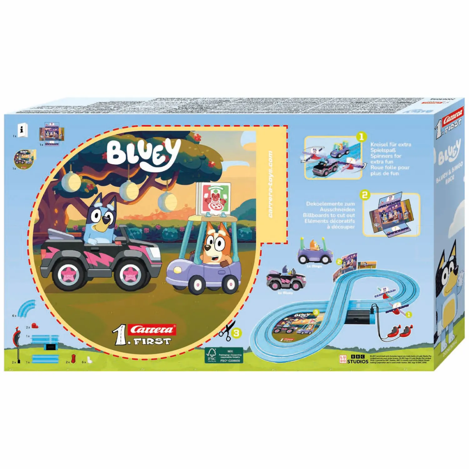 First Racebaan - Bluey & Bingo Race 2,4m>Carrera Outlet