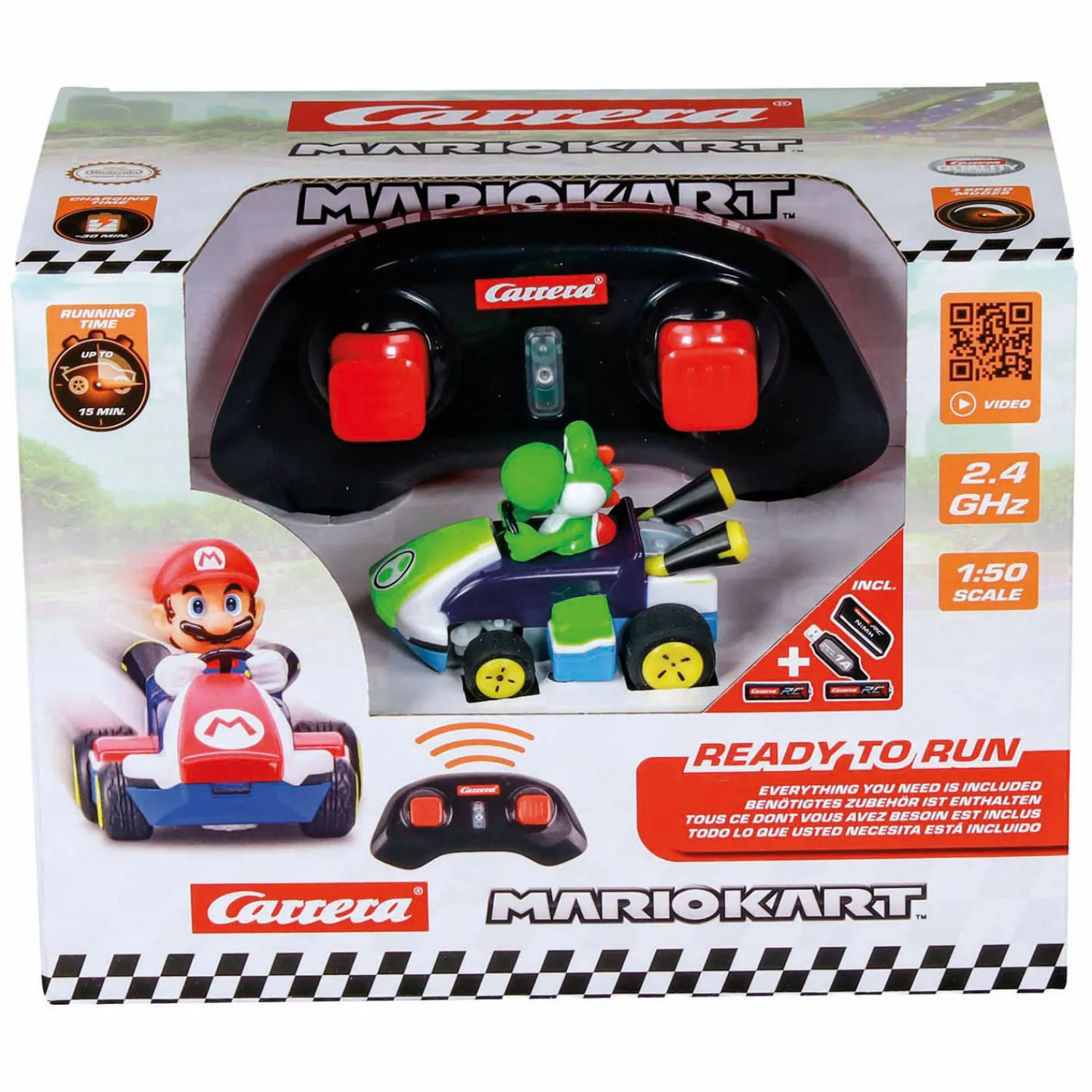Carrera Mini RC 2,4GHz Mario Kart Yoshi - 1:50 Outlet