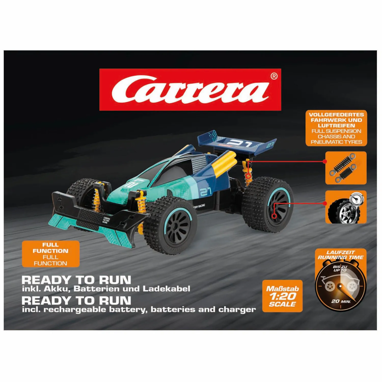 Carrera RC 2,4GHz Factory Racing #21 - 1:20 Discount
