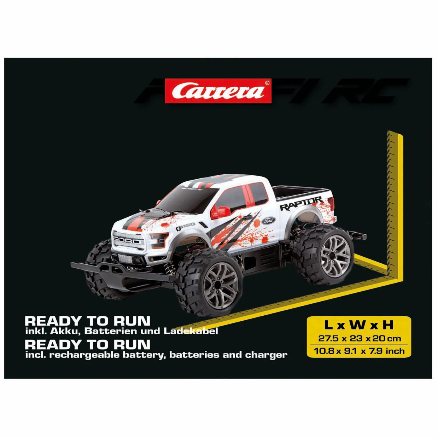 Carrera RC 2,4GHz Ford F-150 Raptor -PX- - 50 km/u New