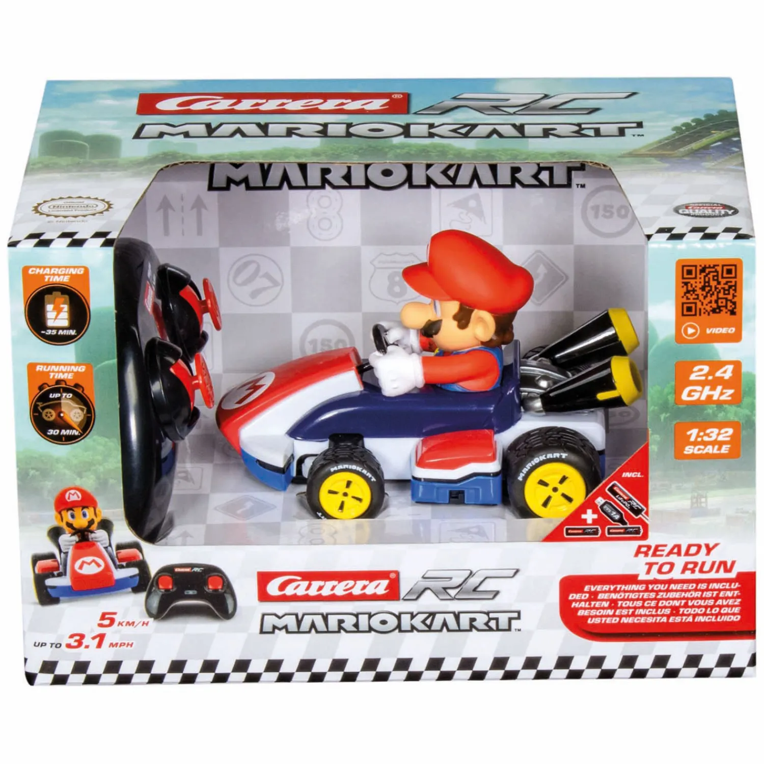 RC 2,4GHz Mario Kart Race Kart 1:32 - Mario-Carrera Sale