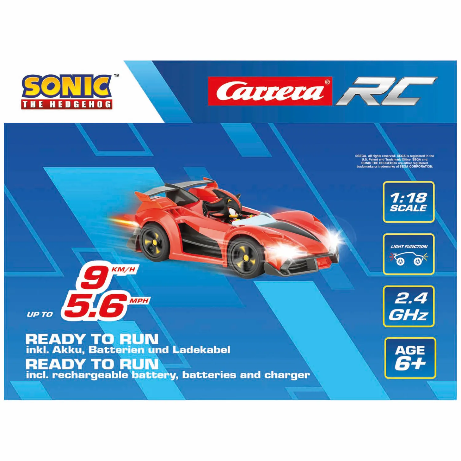 RC 2,4GHz Team Sonic Racing Shadow - 1:18>Carrera Online