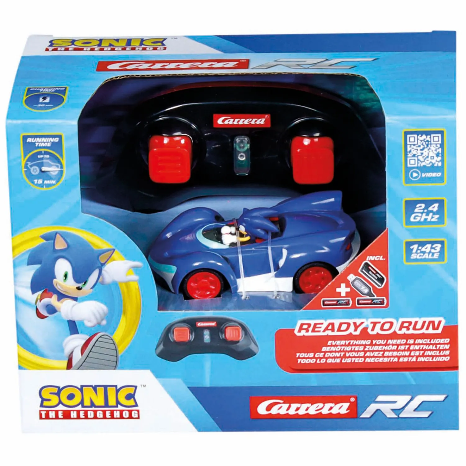 Team Sonic Racing Mini RC - Sonic 1:43-Carrera Best