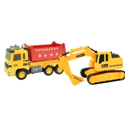 Cars & Trucks Kiepwagen met Graafmachine>Toi-Toys Sale