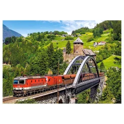 Castorland Legpuzzel Train on the Bridge, 500st.-Selecta Online