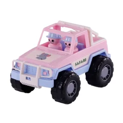 Cavallino Jeep Roze met 2 Speelfiguren New