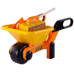 Kruiwagen Geel met Gereedschap en Helm, 6dlg.>Cavallino New