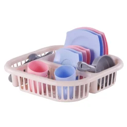 Cavallino Servies met Afwasrek Roze, 30dlg. Best