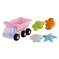 Cavallino Strand Kiepwagen met 4 Zandvormen Roze New