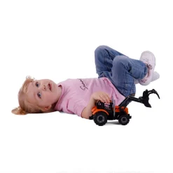 Tractor met Lader Geel, Schaal 1:32><noscript><img width=