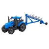Cavallino Tractor met Ploeg Blauw, Schaal 1:32 Outlet