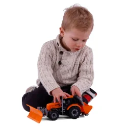 Cavallino Tractor met Sneeuw Ploeg Geel, Schaal 1:32 Clearance