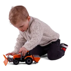 Cavallino Tractor met Sneeuw Ploeg Geel, Schaal 1:32 Clearance