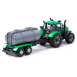 Cavallino Tractor met Tankwagen Groen, Schaal 1:32