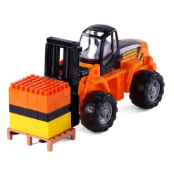 Vrachtwagen met Trailer en Vorkheftruck, Schaal 1:16-Cavallino Outlet